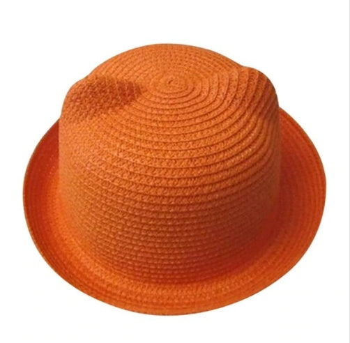 Cute Style Cat Ears Straw Hat