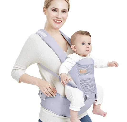 Baby Carrier with Waist Stool – Ergonomic Multifunctional Infant Bag - Little Pop