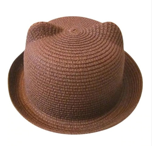 Cute Style Cat Ears Straw Hat