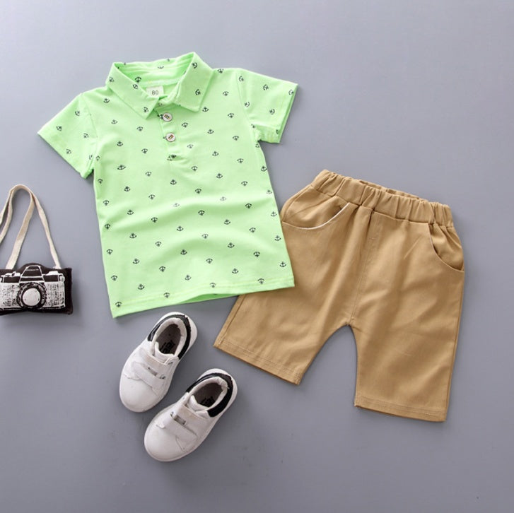 Anchor Print Boys’ Summer Suit