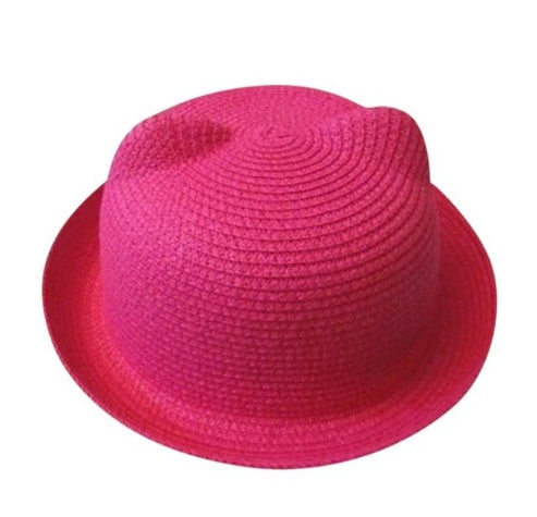 Cute Style Cat Ears Straw Hat