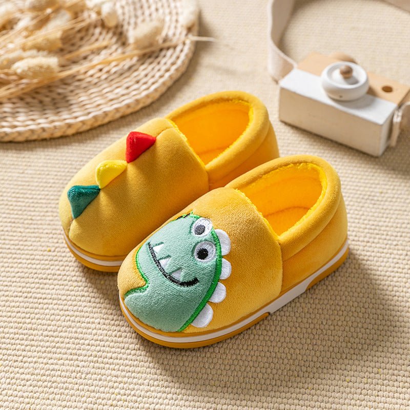 Kids’ Cotton Shoes with Plush Dinosaur - Little Pop