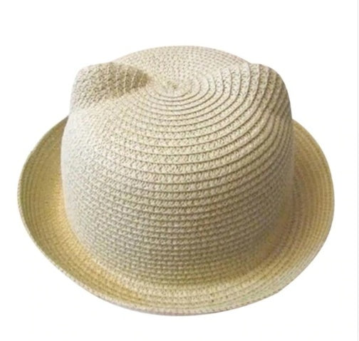 Cute Style Cat Ears Straw Hat