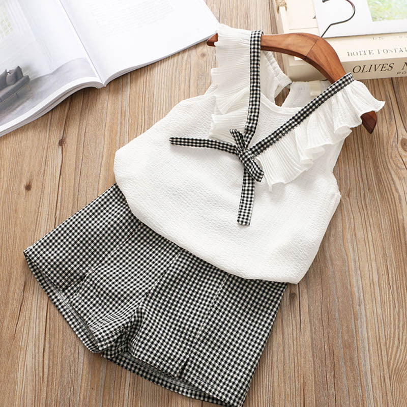 Short Sleeve T-Shirt, Pants & Dress Set