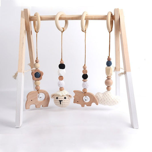 Natural Beech Baby Rattle - Little Pop