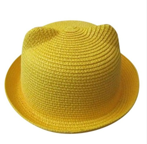 Cute Style Cat Ears Straw Hat