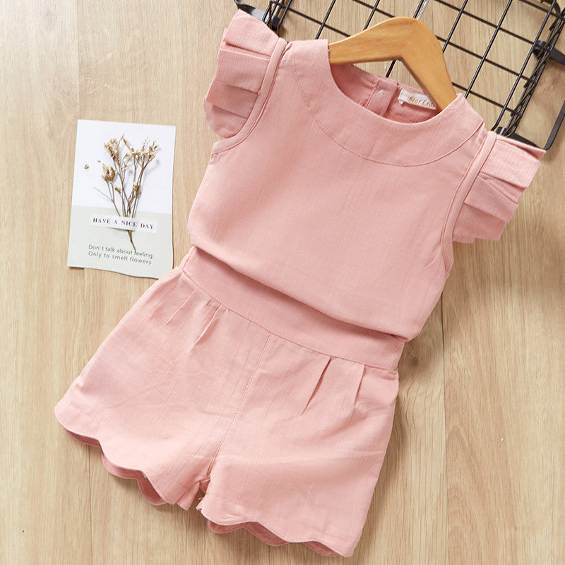 Short Sleeve T-Shirt, Pants & Dress Set
