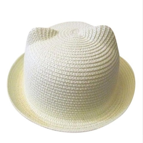 Cute Style Cat Ears Straw Hat