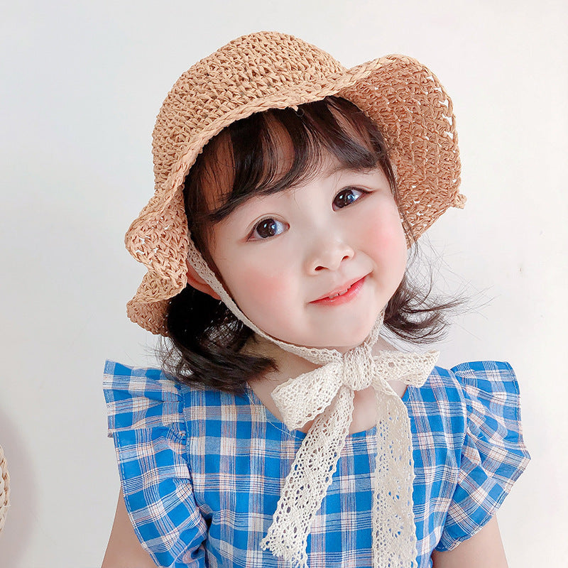 Elegant Lace Bucket Hat for Girls