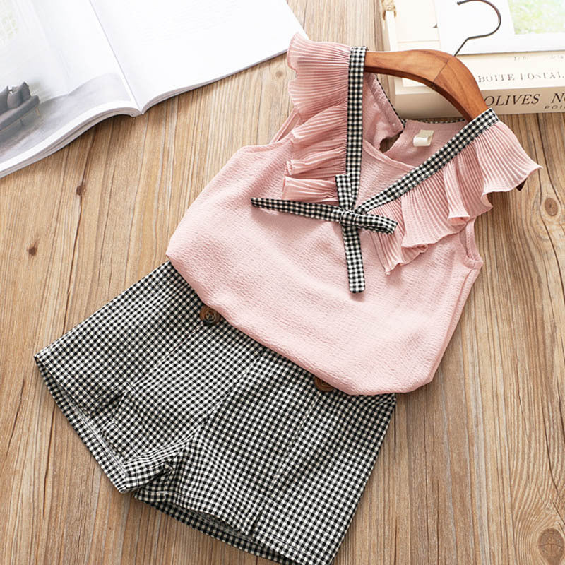 Short Sleeve T-Shirt, Pants & Dress Set