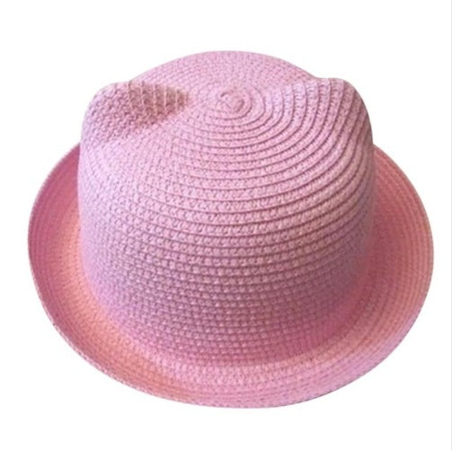 Cute Style Cat Ears Straw Hat