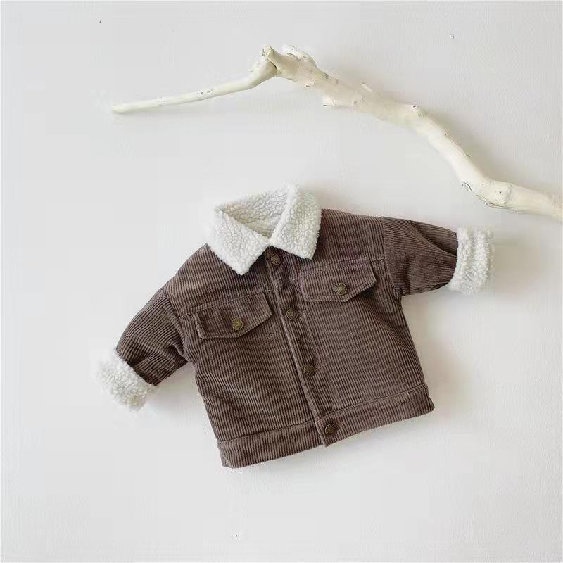 Kids Corduroy Winter Overcoat – Soft Lined & Cozy Fit - Little Pop