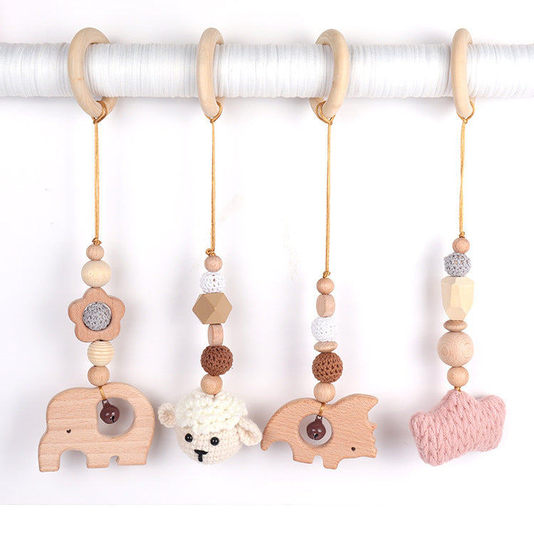 Natural Beech Baby Rattle