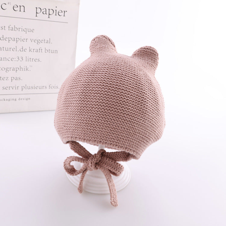 Cute Baby Wool Hat – Soft Winter Beanie for Infants