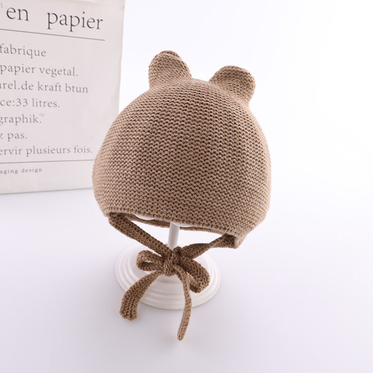 Cute Baby Wool Hat – Soft Winter Beanie for Infants