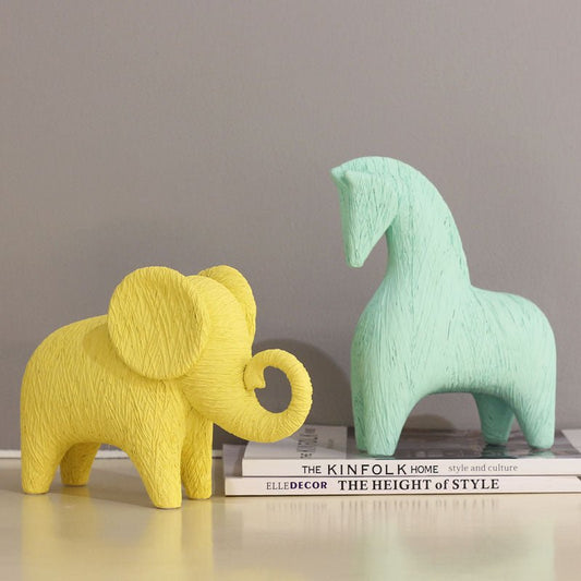 Resin Baby Elephant Figurine - Little Pop