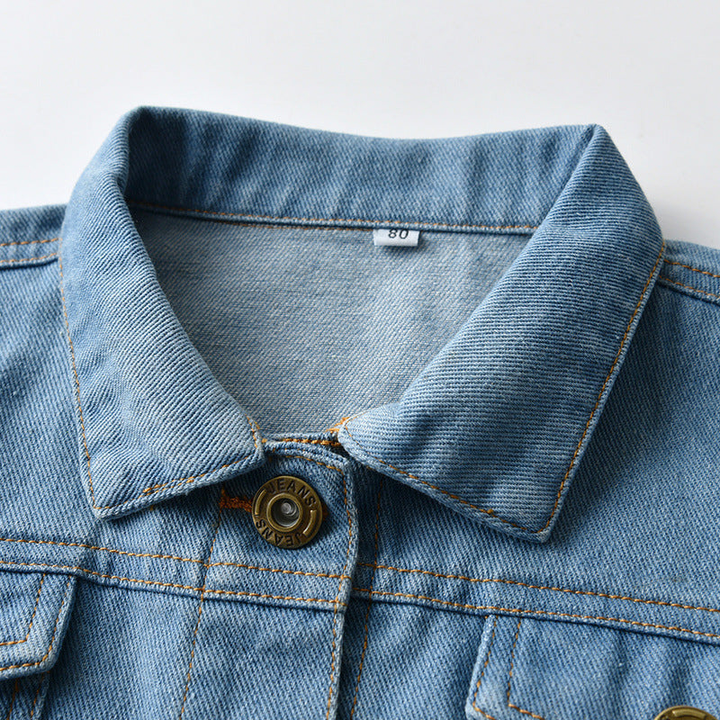 Blue Lapel Jacket for Kids