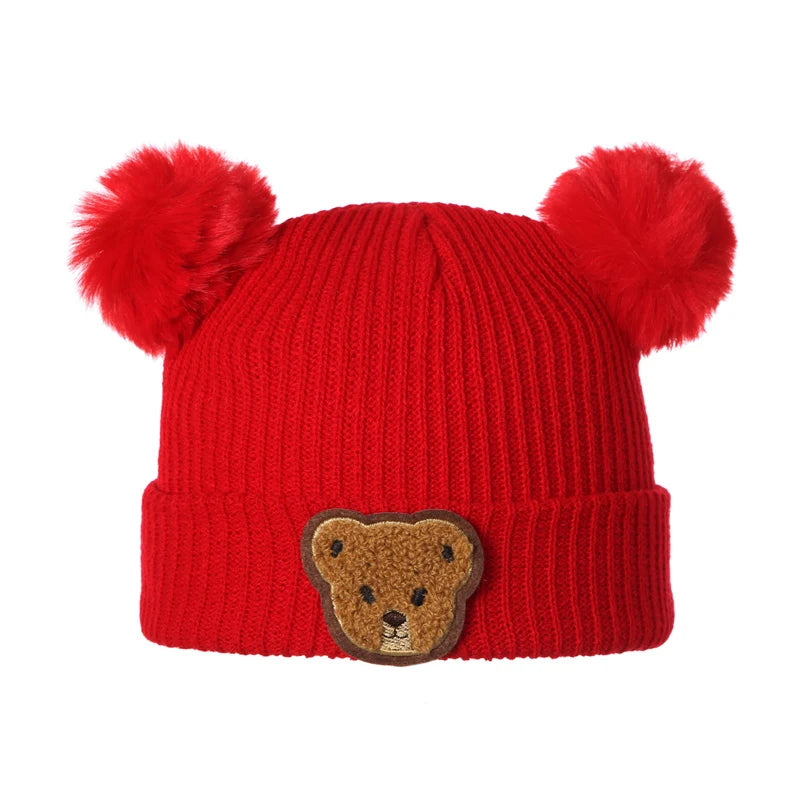 Adorable Fox Design Knitted Baby Winter Hat Soft Beanie Cap for Newborn Infant Warm Cold Weather Accessories and Gift