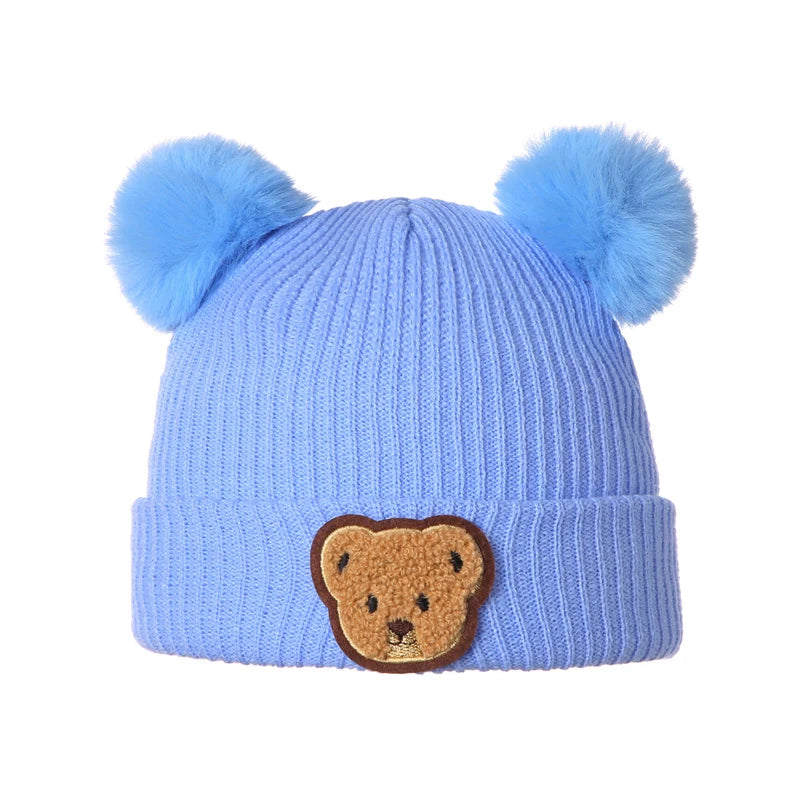 Adorable Fox Design Knitted Baby Winter Hat Soft Beanie Cap for Newborn Infant Warm Cold Weather Accessories and Gift