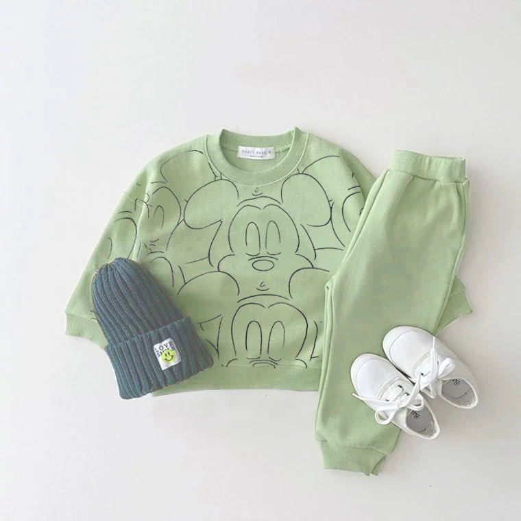 New Designer Cartoon Tracksuit for Babies – Summer T-Shirt & Shorts Set for Boys & Girl Sets