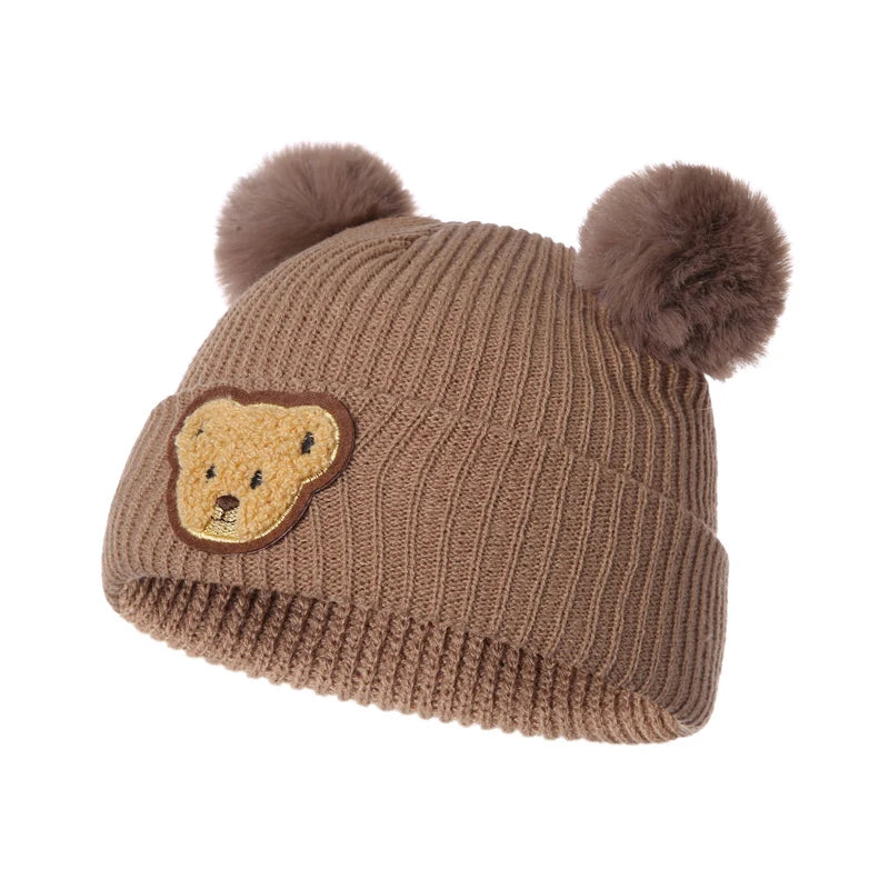 Adorable Fox Design Knitted Baby Winter Hat Soft Beanie Cap for Newborn Infant Warm Cold Weather Accessories and Gift