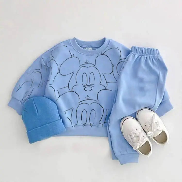 New Designer Cartoon Tracksuit for Babies – Summer T-Shirt & Shorts Set for Boys & Girl Sets