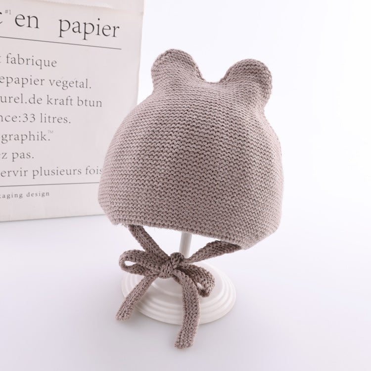 Cute Baby Wool Hat – Soft Winter Beanie for Infants
