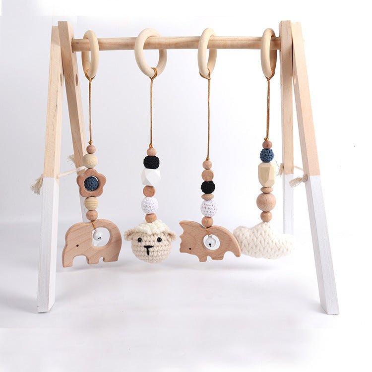 Natural Beech Baby Rattle - Little Pop