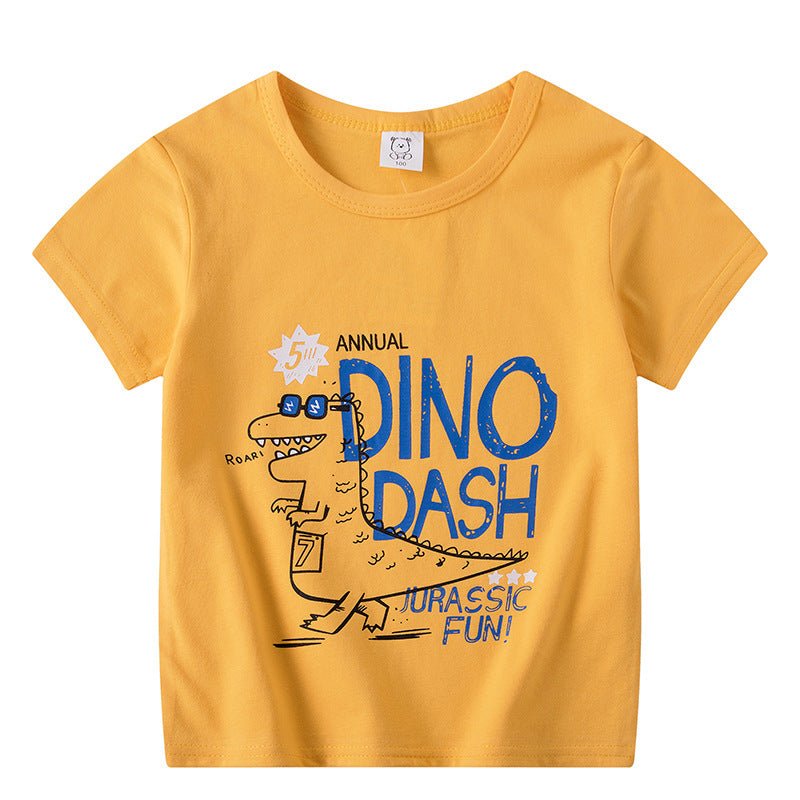 Kids’ Cartoon T-Shirt – Boys’ and Girls’ Short Sleeve Casual Top - Little Pop