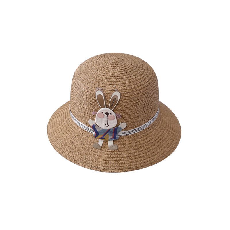Girls’ Straw Hat & Bunny Bag Set