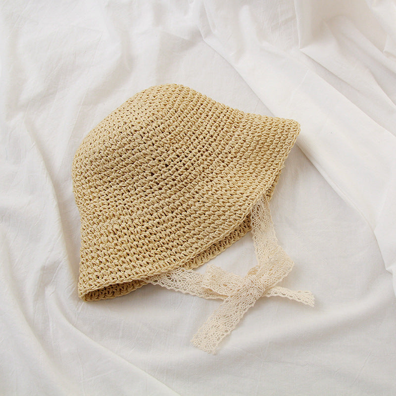 Elegant Lace Bucket Hat for Girls