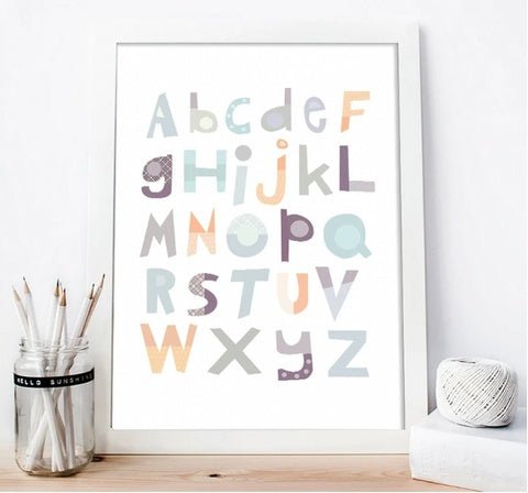 Alphabet Kids Wall Art - Little Pop
