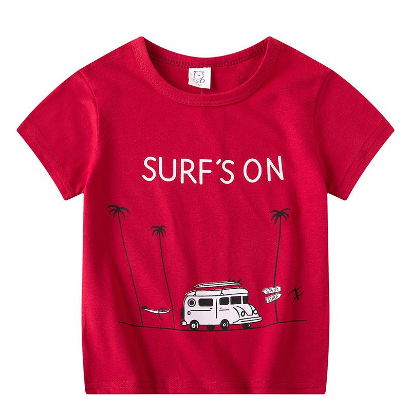 Kids’ Cartoon T-Shirt – Boys’ and Girls’ Short Sleeve Casual Top - Little Pop