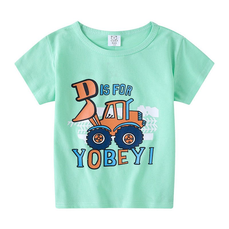 Kids’ Cartoon T-Shirt – Boys’ and Girls’ Short Sleeve Casual Top - Little Pop
