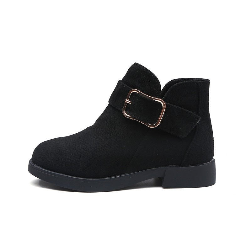 Girls’ Suede Leather Boots – Stylish & Durable - Little Pop