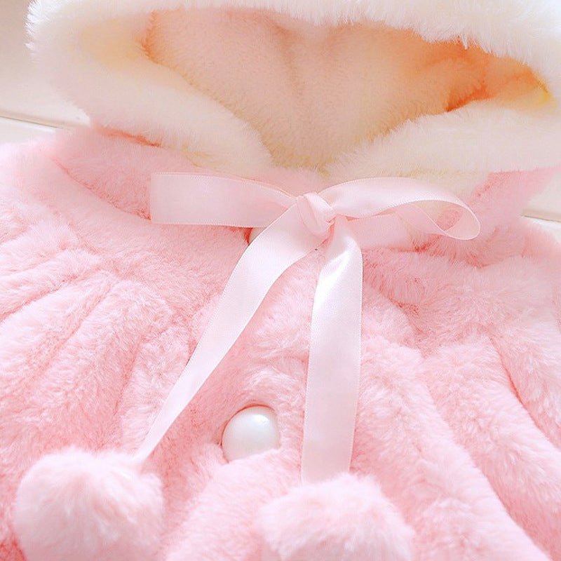 Baby Hooded Coat with Bunny Ears – Soft & Cozy Outerwear - Little Pop