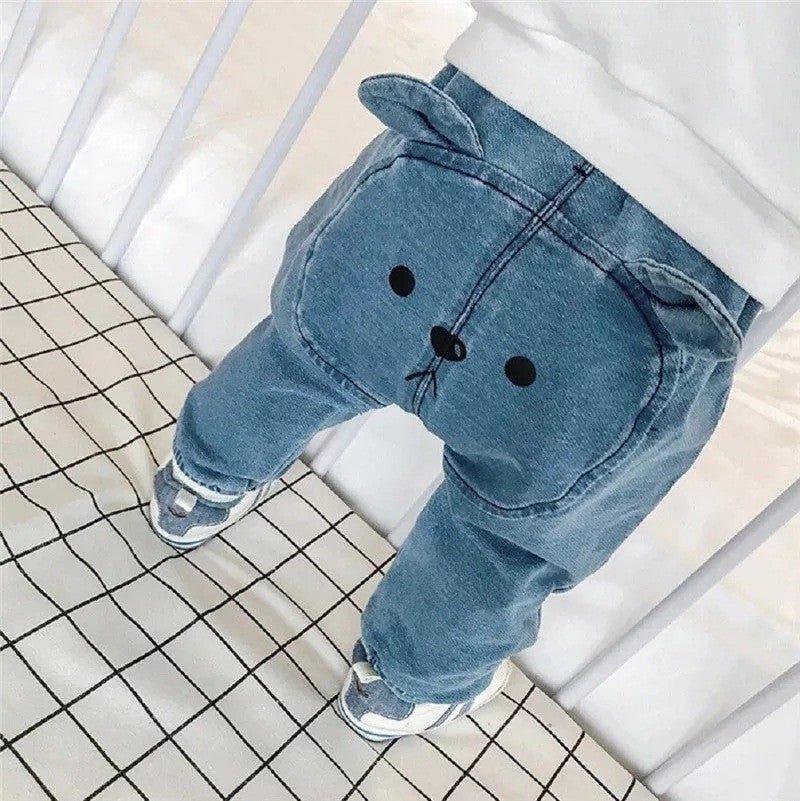 Stylish Baby Denim Pants – Unisex Jeans - Little Pop