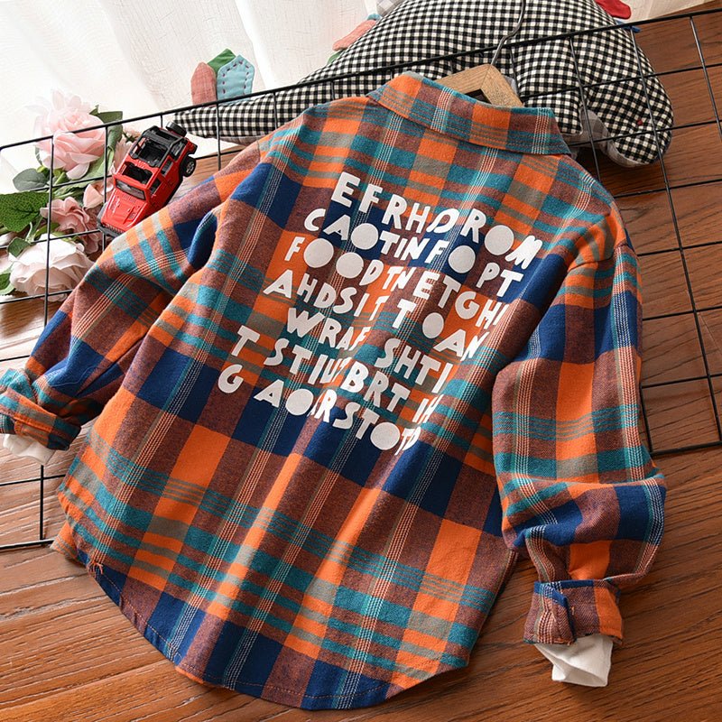 Kids’ Plaid Long Sleeve Shirt - Little Pop