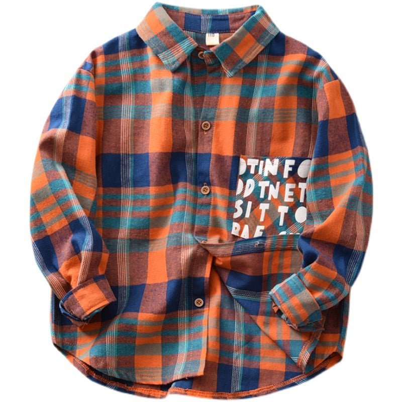 Kids’ Plaid Long Sleeve Shirt - Little Pop