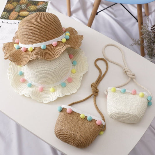 Stylish Straw Hat and Purse - Little Pop
