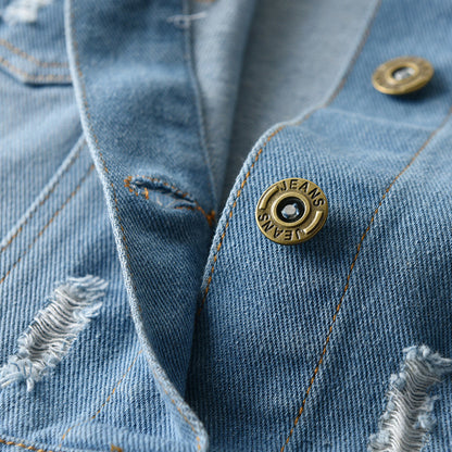 Blue Lapel Jacket for Kids
