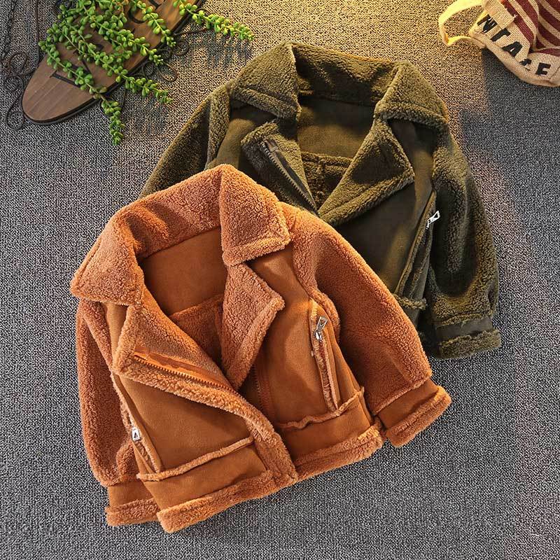 Children’s Casual Brown Jacket – Stylish Short Outerwear - Little Pop