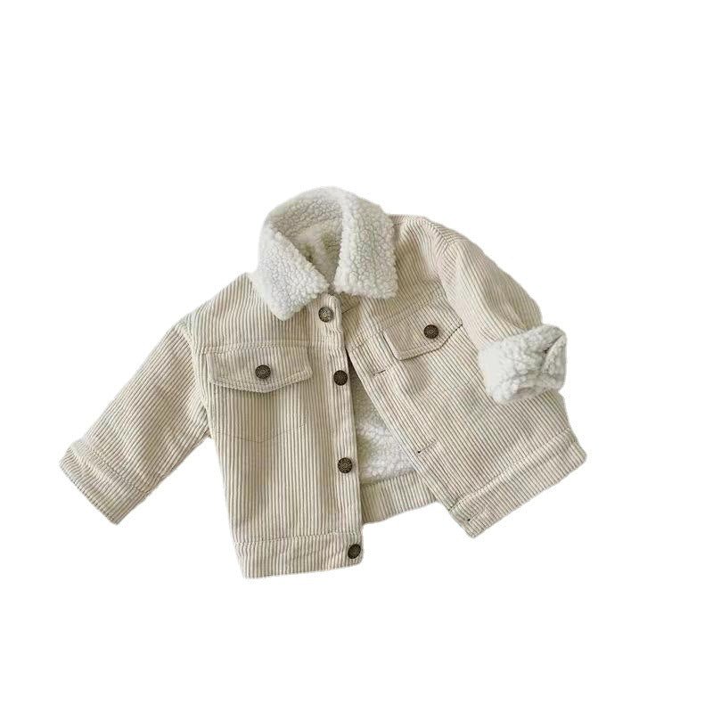 Kids Corduroy Winter Overcoat – Soft Lined & Cozy Fit - Little Pop
