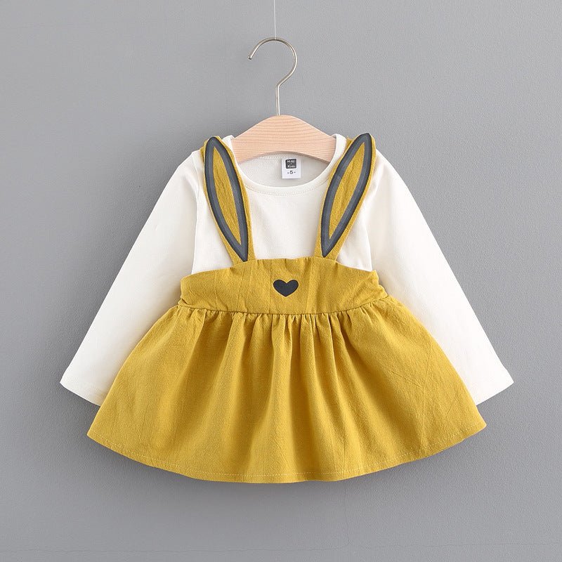 Girls’ Rabbit Princess Dress – Cute Baby Girl Outfit for Autumn - Little Pop