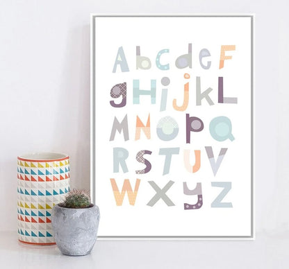 Alphabet Kids Wall Art