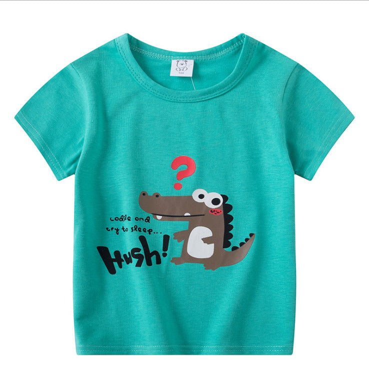 Kids’ Cartoon T-Shirt – Boys’ and Girls’ Short Sleeve Casual Top - Little Pop
