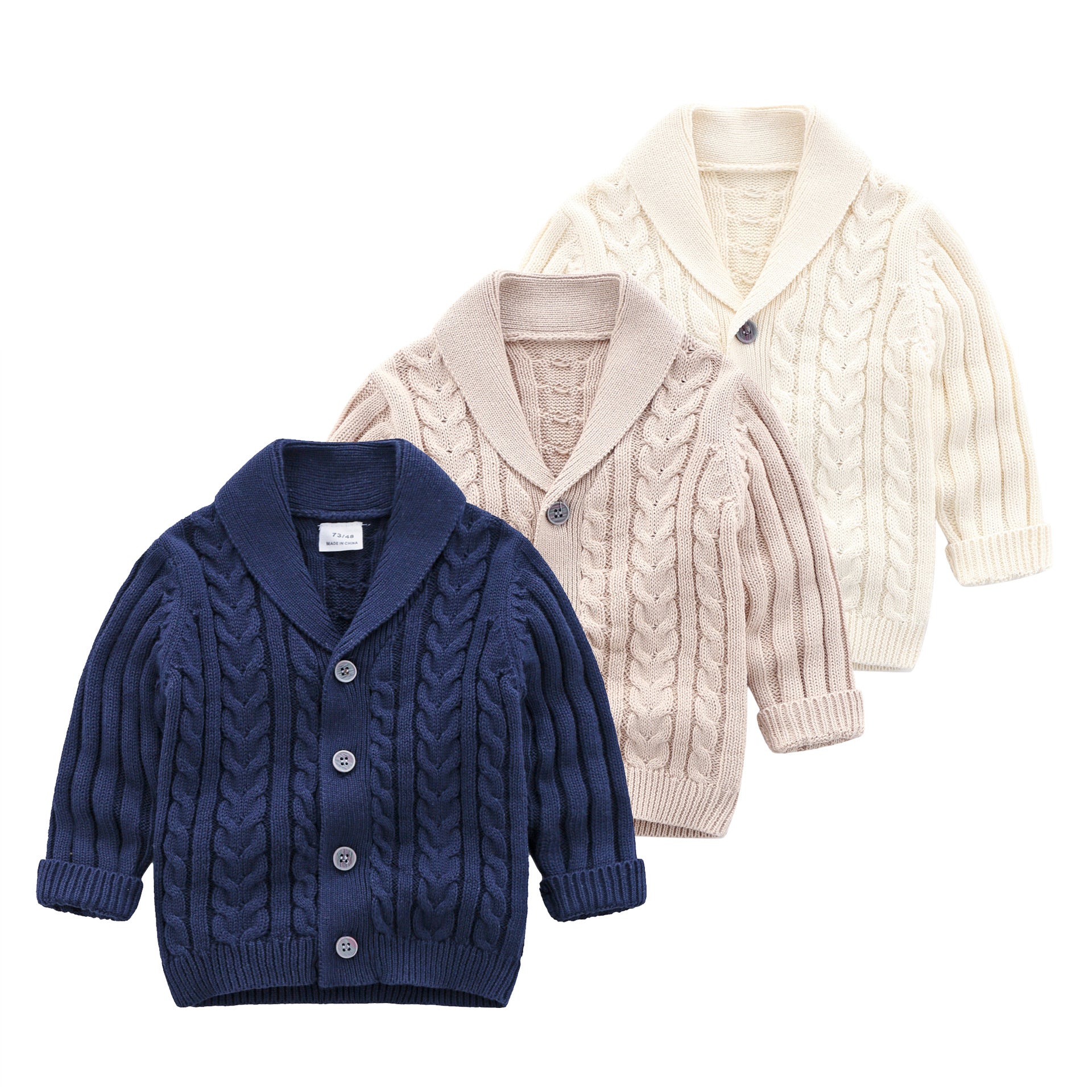 Baby Boy Cotton Knit Cardigan – Soft & Easy - to - Wear Style - Little Pop