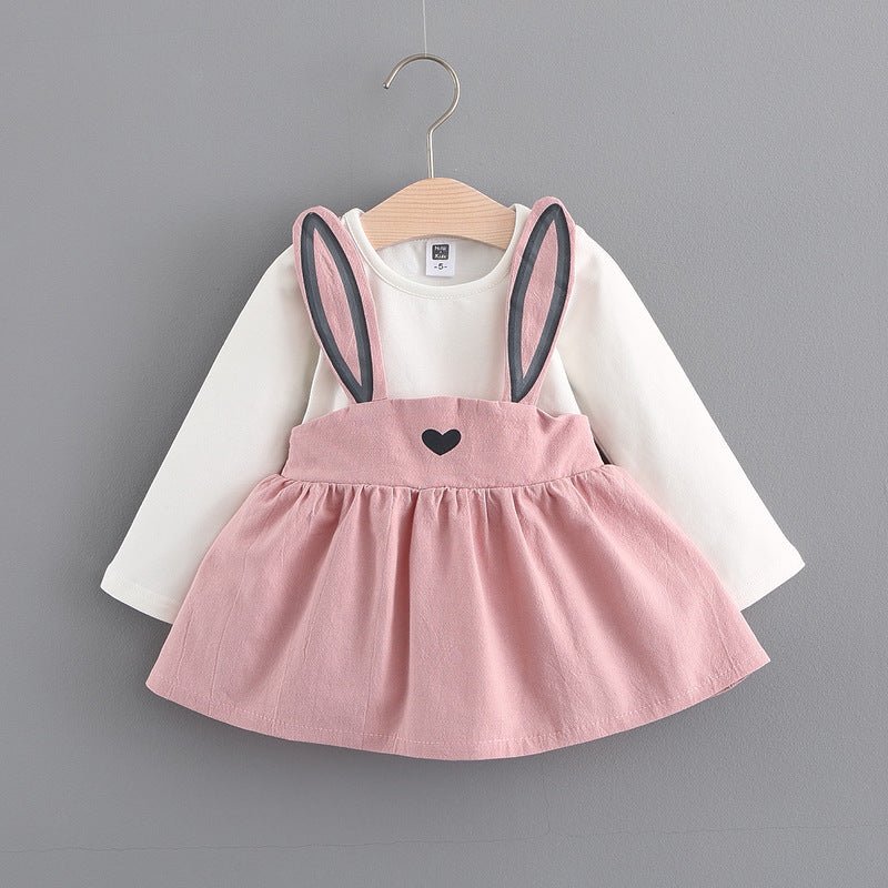 Girls’ Rabbit Princess Dress – Cute Baby Girl Outfit for Autumn - Little Pop