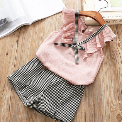 Short Sleeve T-Shirt, Pants & Dress Set
