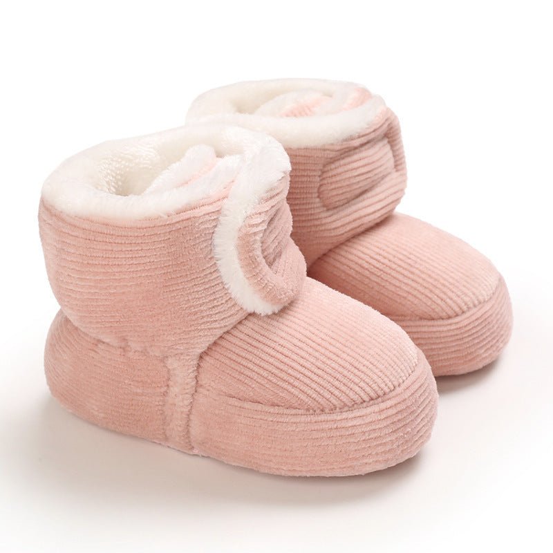 Baby Girl Cotton Shoes – Soft Sole Toddler Shoes - Little Pop